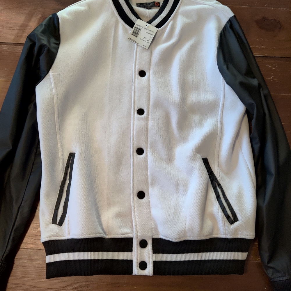 Brand New men's G by Guess varsity jacket